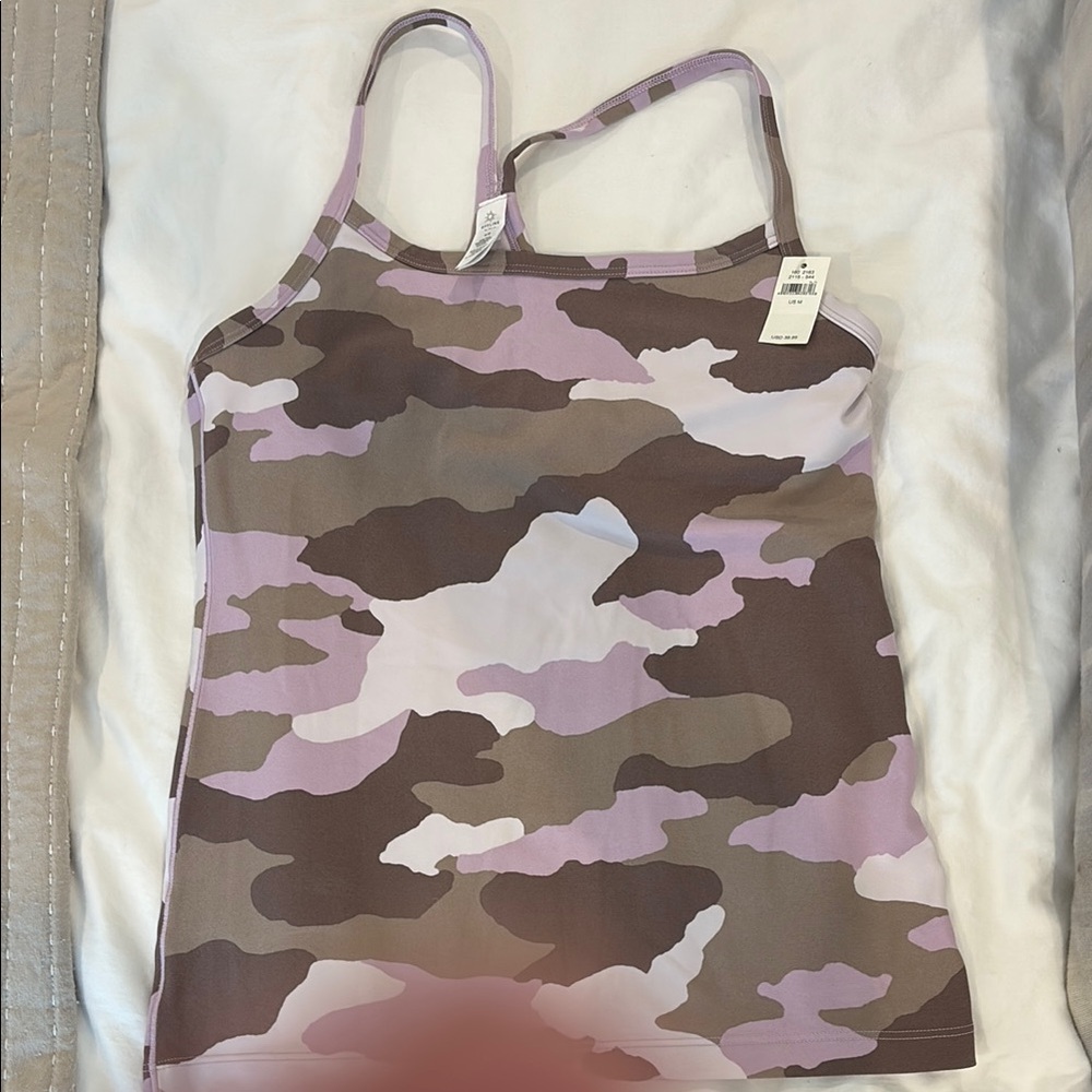 Aerie Lavender and Brown Camo Tank